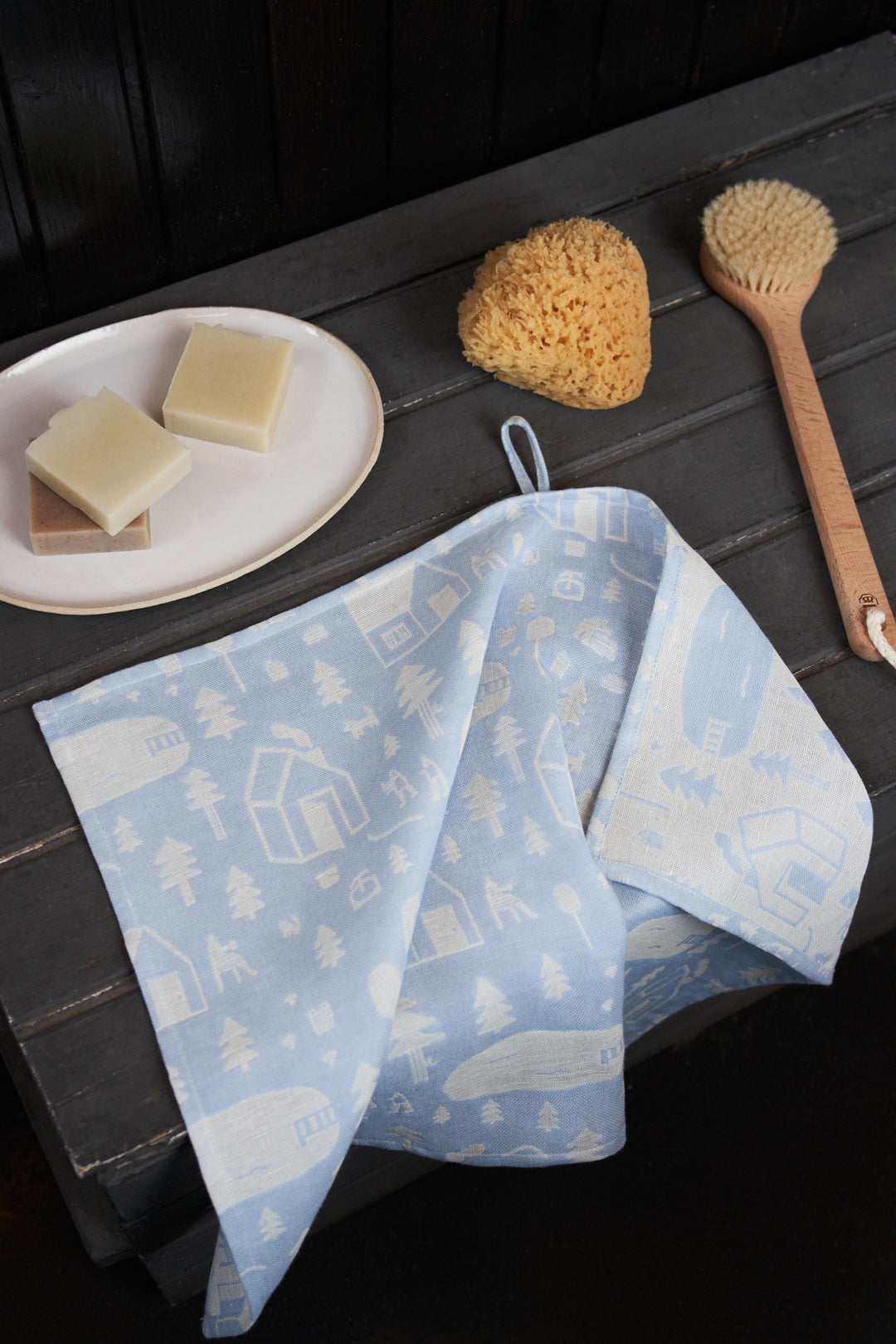 Kauniste Finland Sauna Hand Towel
