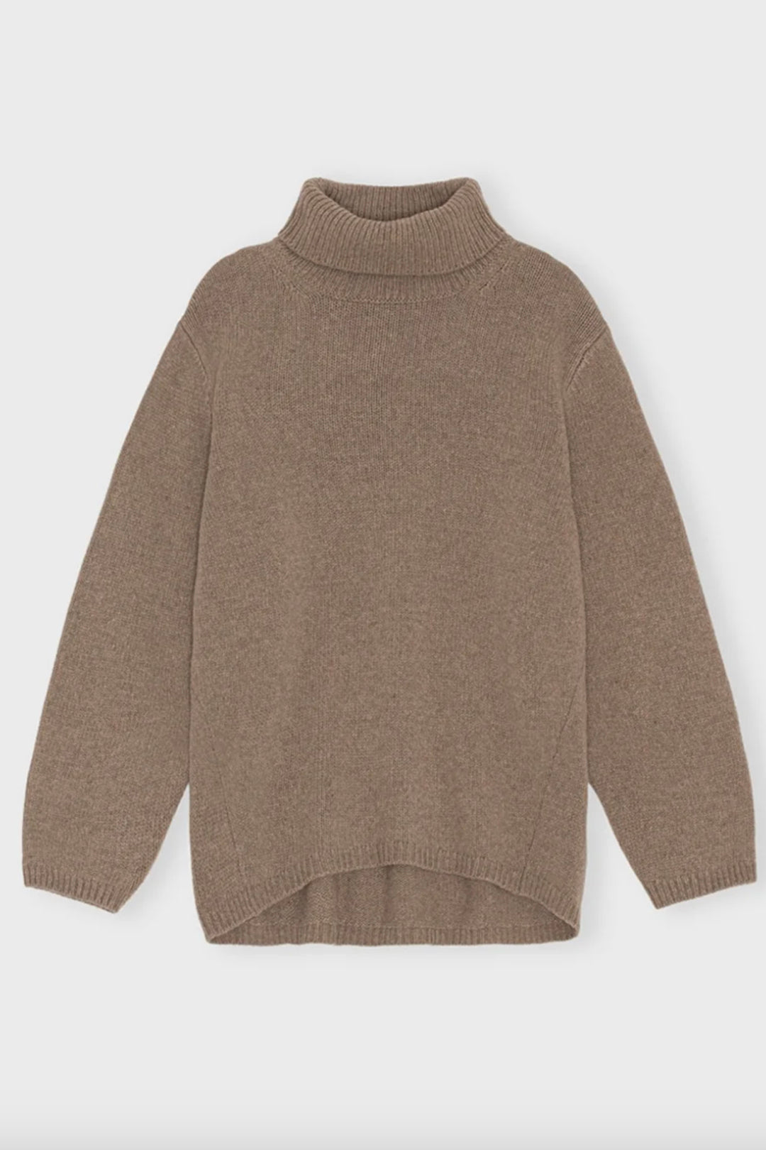 Moshi Moshi Honest Cashemere Knit Roll-Neck Taupe