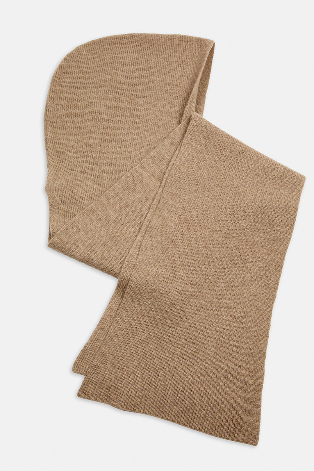 Piironki Helsinki Merino Wool Hooded Scarf Beige