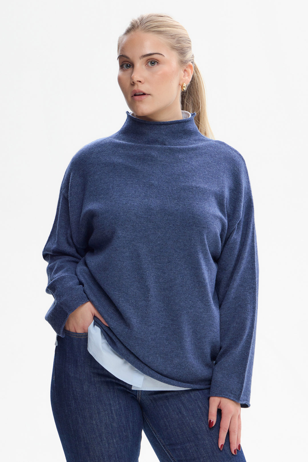 Piironki Helsinki Emma Cashmere Sweater Blue