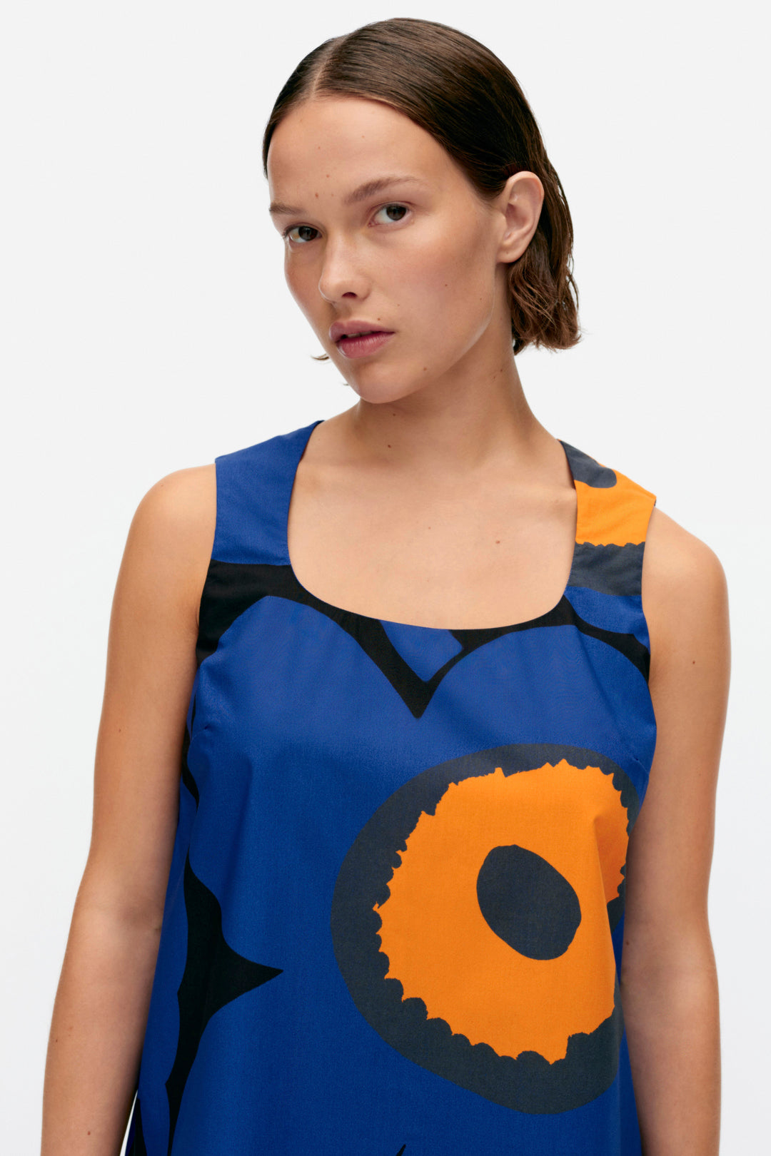 Marimekko Kestit Blue Unikko Cotton Dress