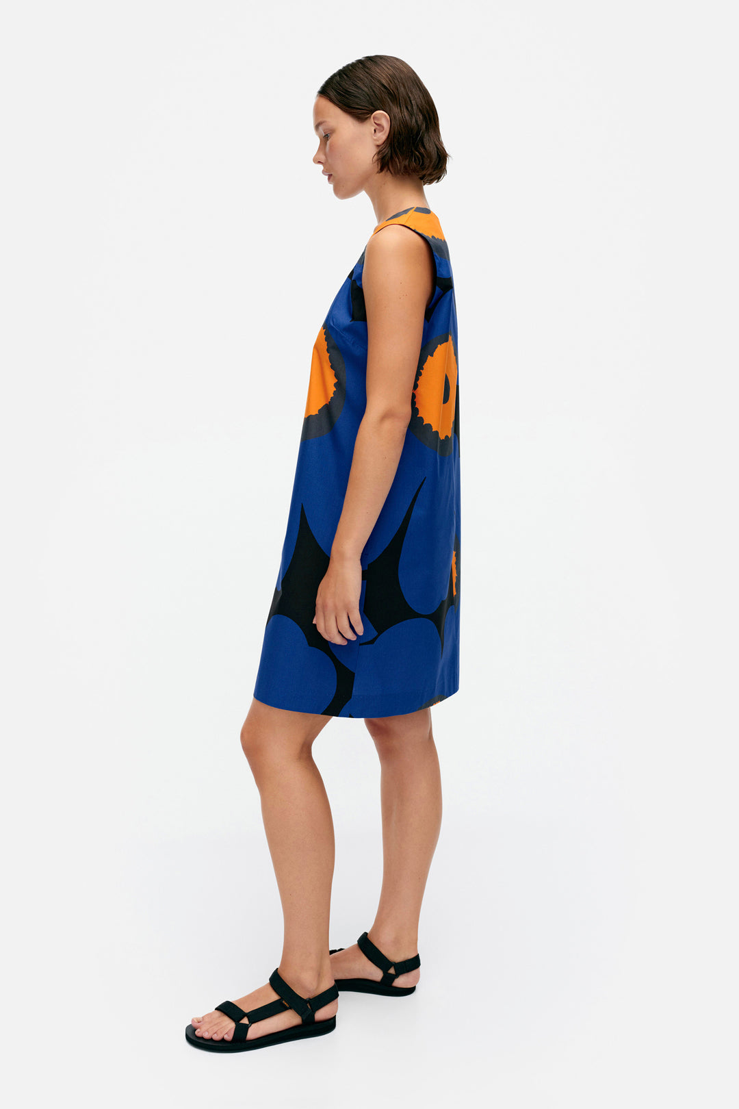 Marimekko Kestit Blue Unikko Cotton Dress