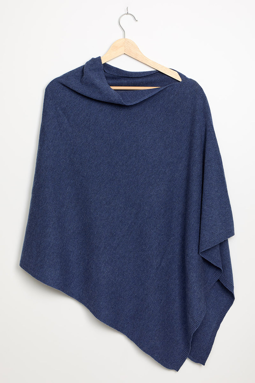Piironki Helsinki Leea Merino Wool Poncho Blue