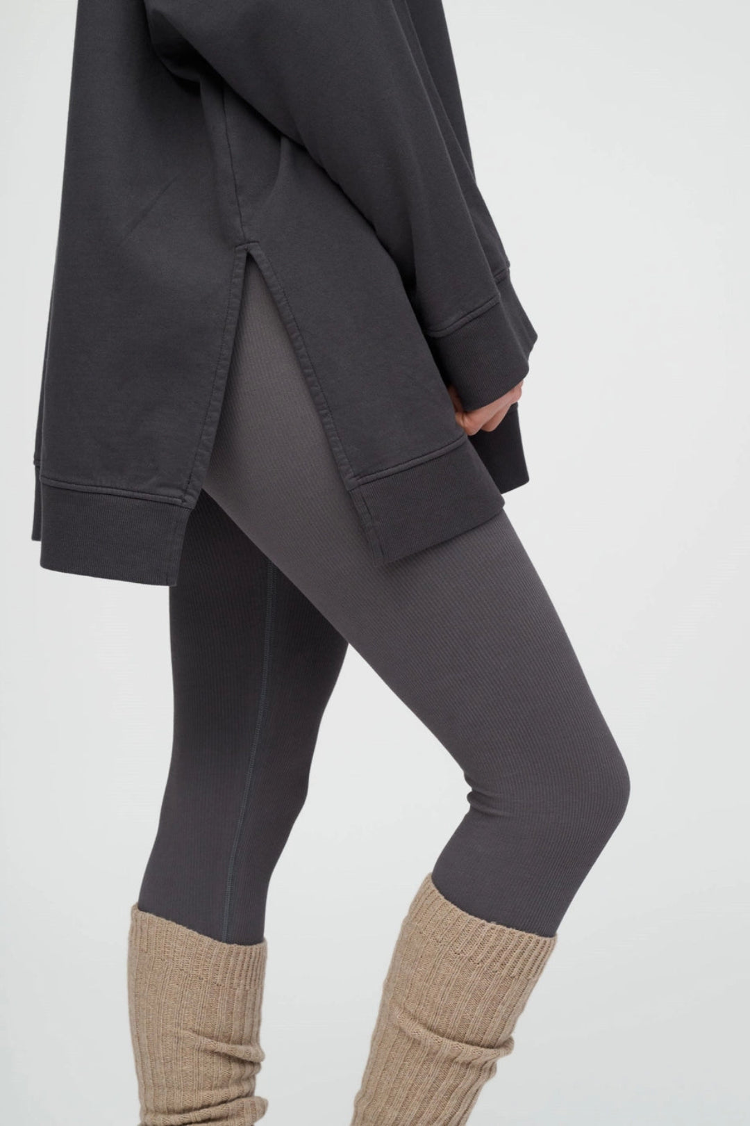 Moshi Moshi Mind Legwarmers Taupe Melange