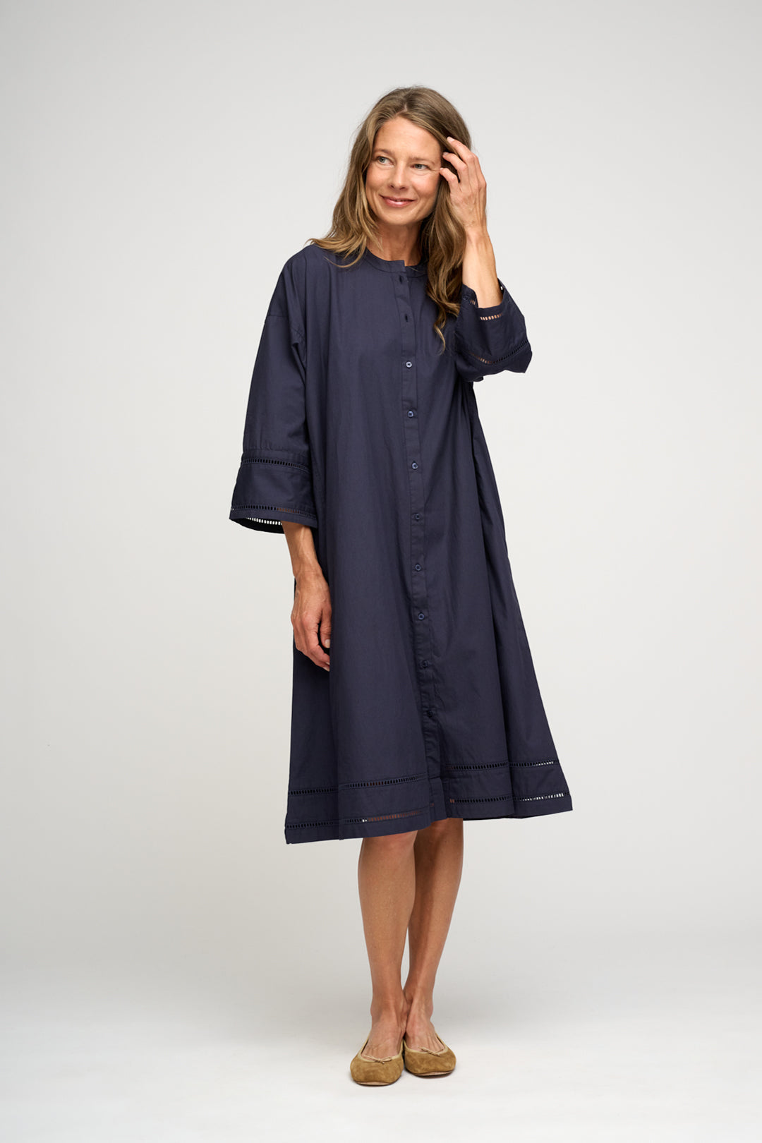 Moshi Moshi Mind Lively Poplin Shirtdress