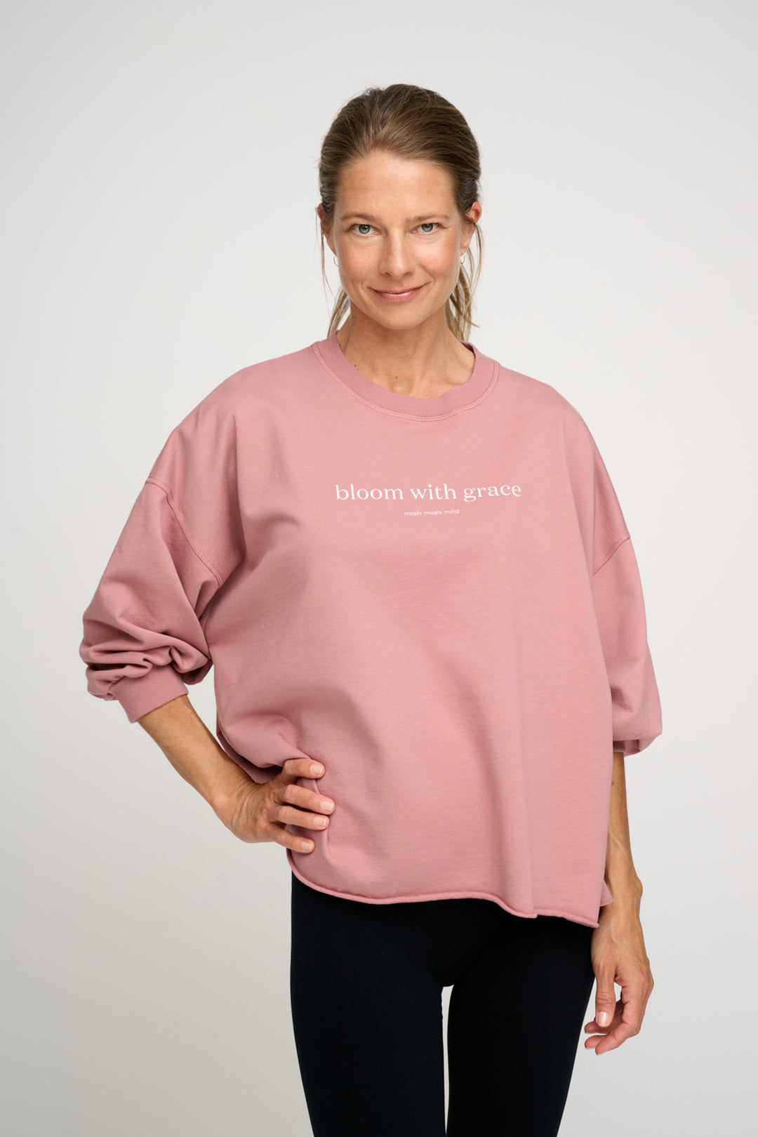 Moshi Moshi Mind Mantra Sweat Vintage Rose