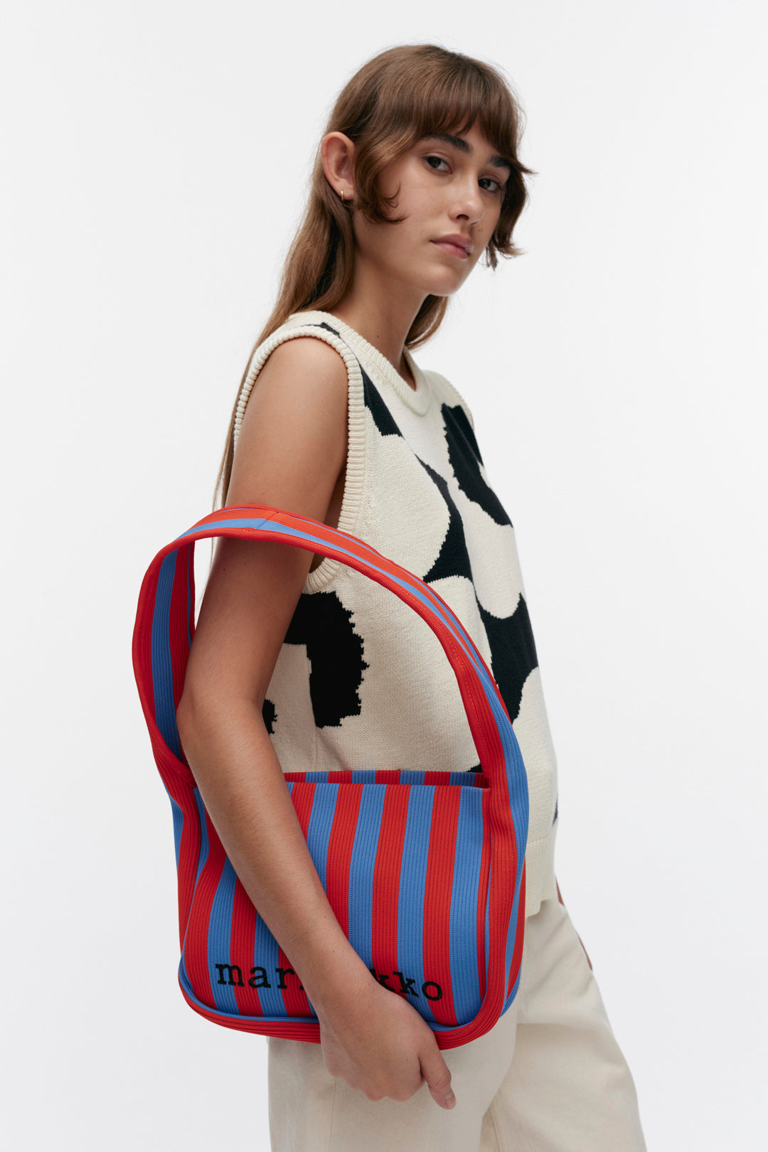 Marimekko Knitted Merirosvo Shoulderbag Red