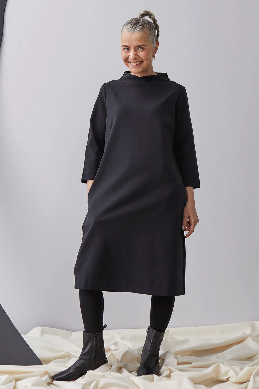 Papu Midi Black Dress