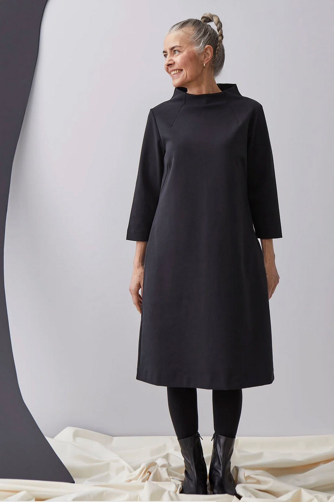 Papu Midi Black Dress