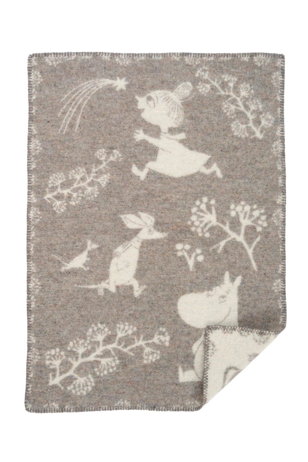 Klippan Moomin Grey Winterland Blanket