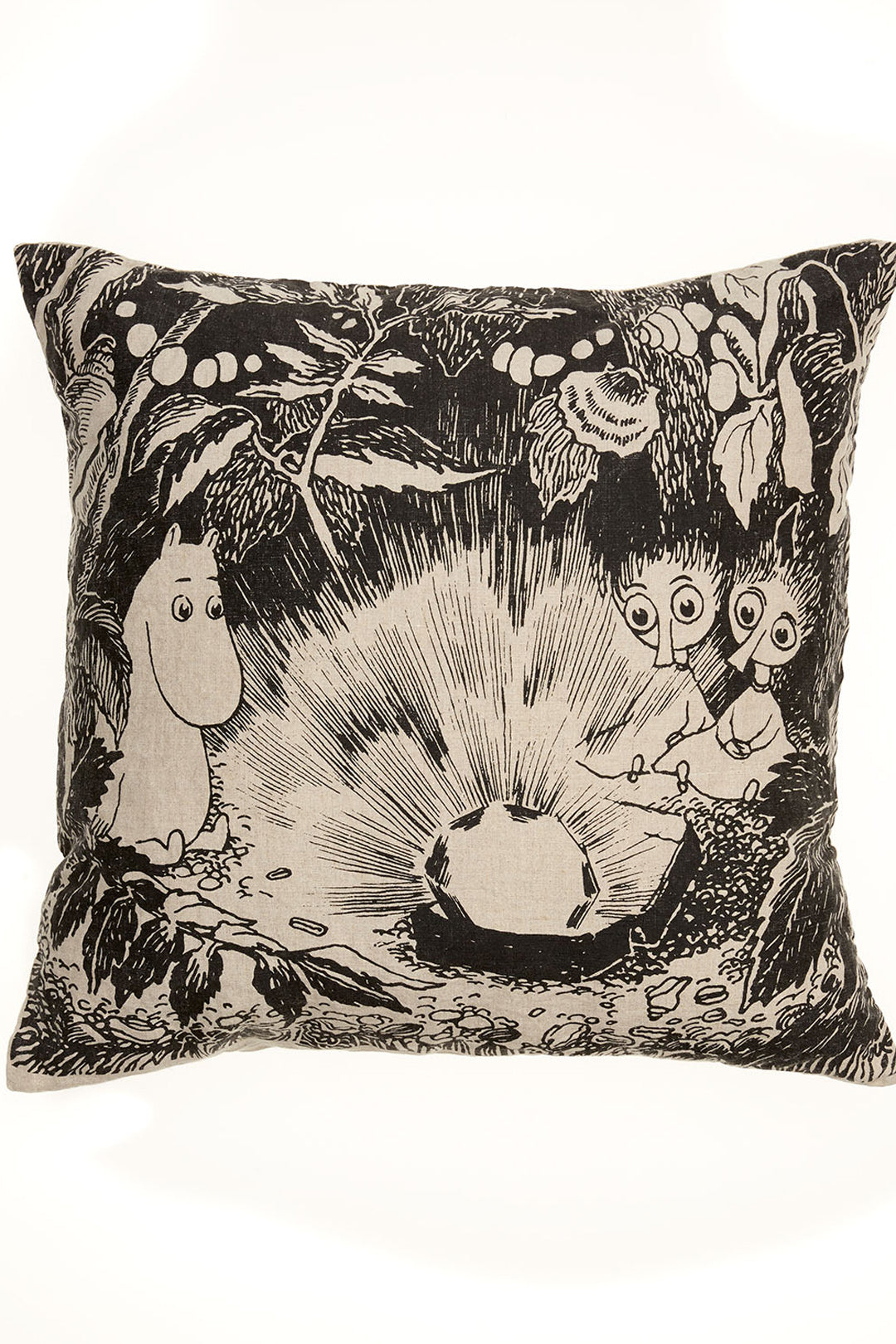 Piironki Helsinki Moomin Linen Cushion Cover King's Ruby – Nordic