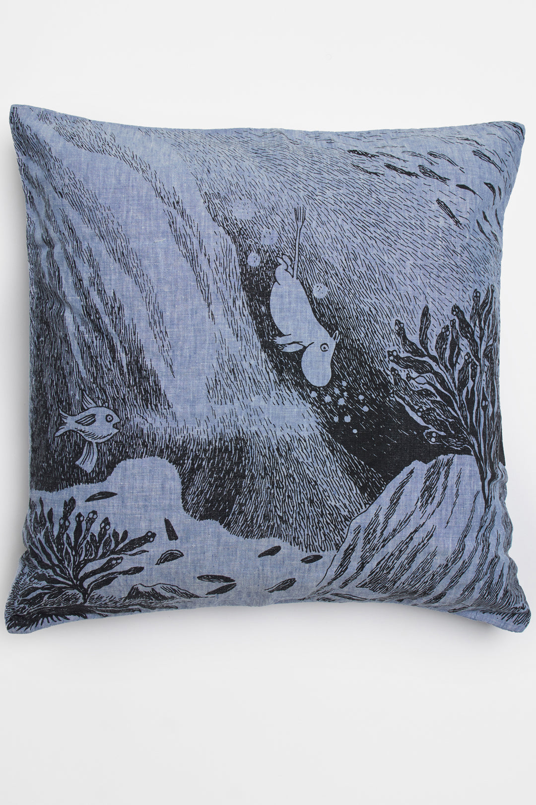 Piironki Helsinki Moomin Linen Cushion Underwater World