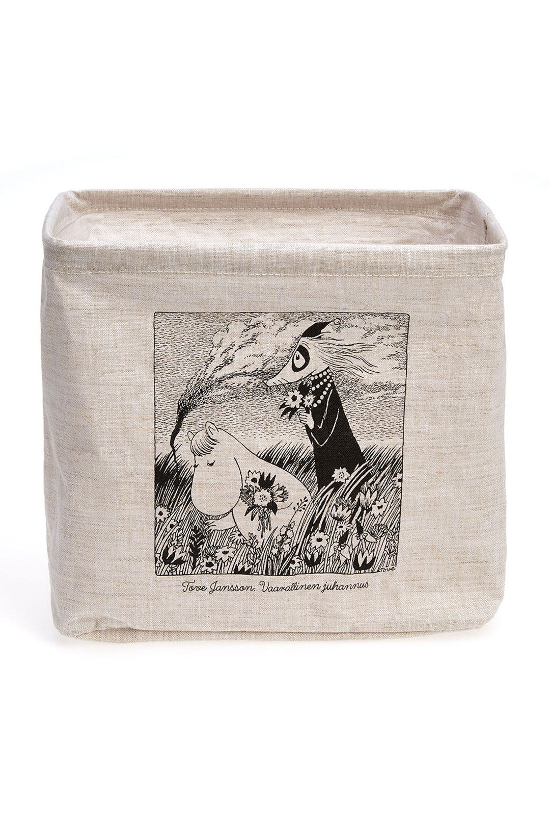 Piironki Helsinki Moomin Linen Storage Basket Midsummer