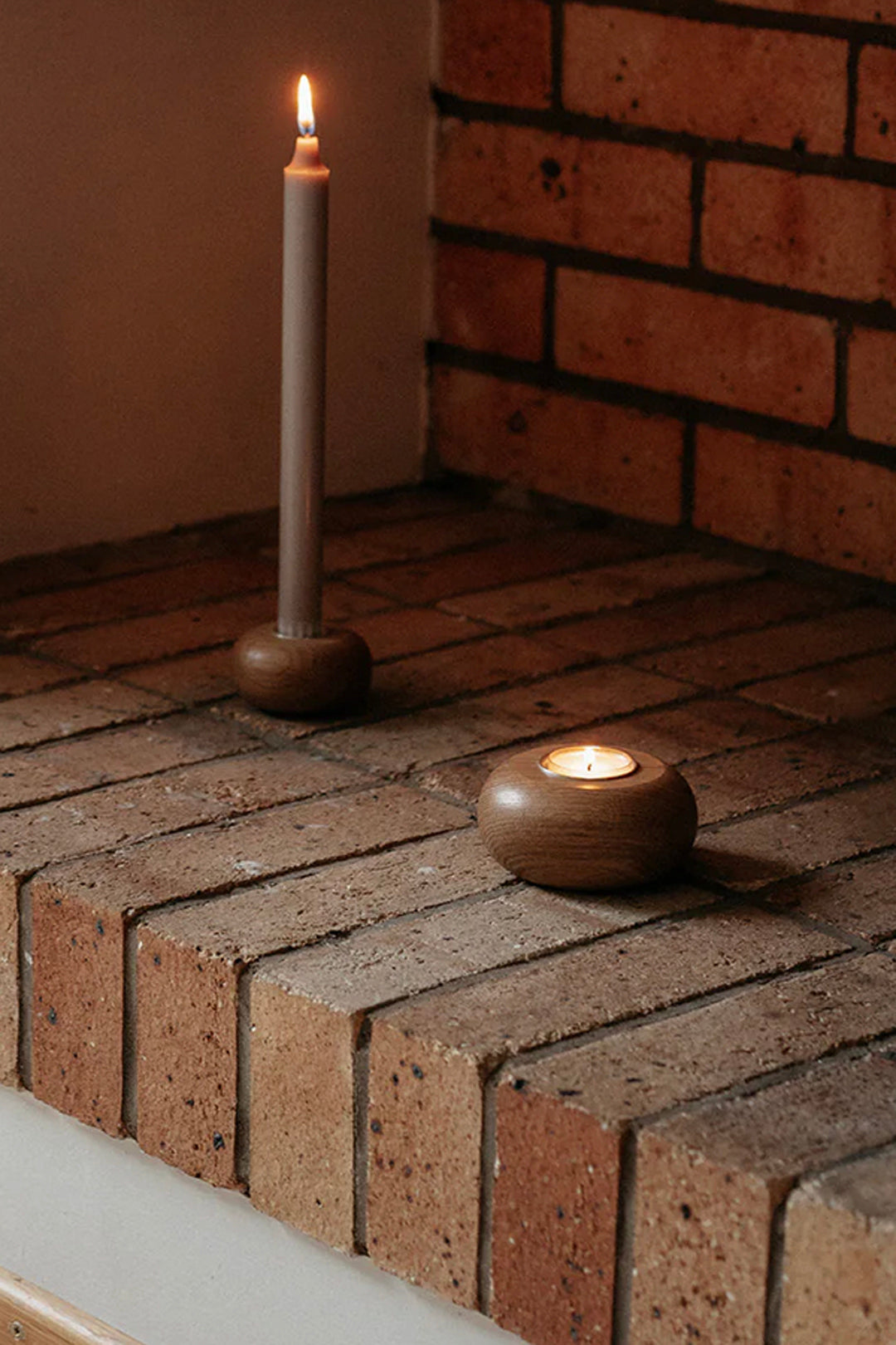 Aarikka Small Nappi Candleholder Oak