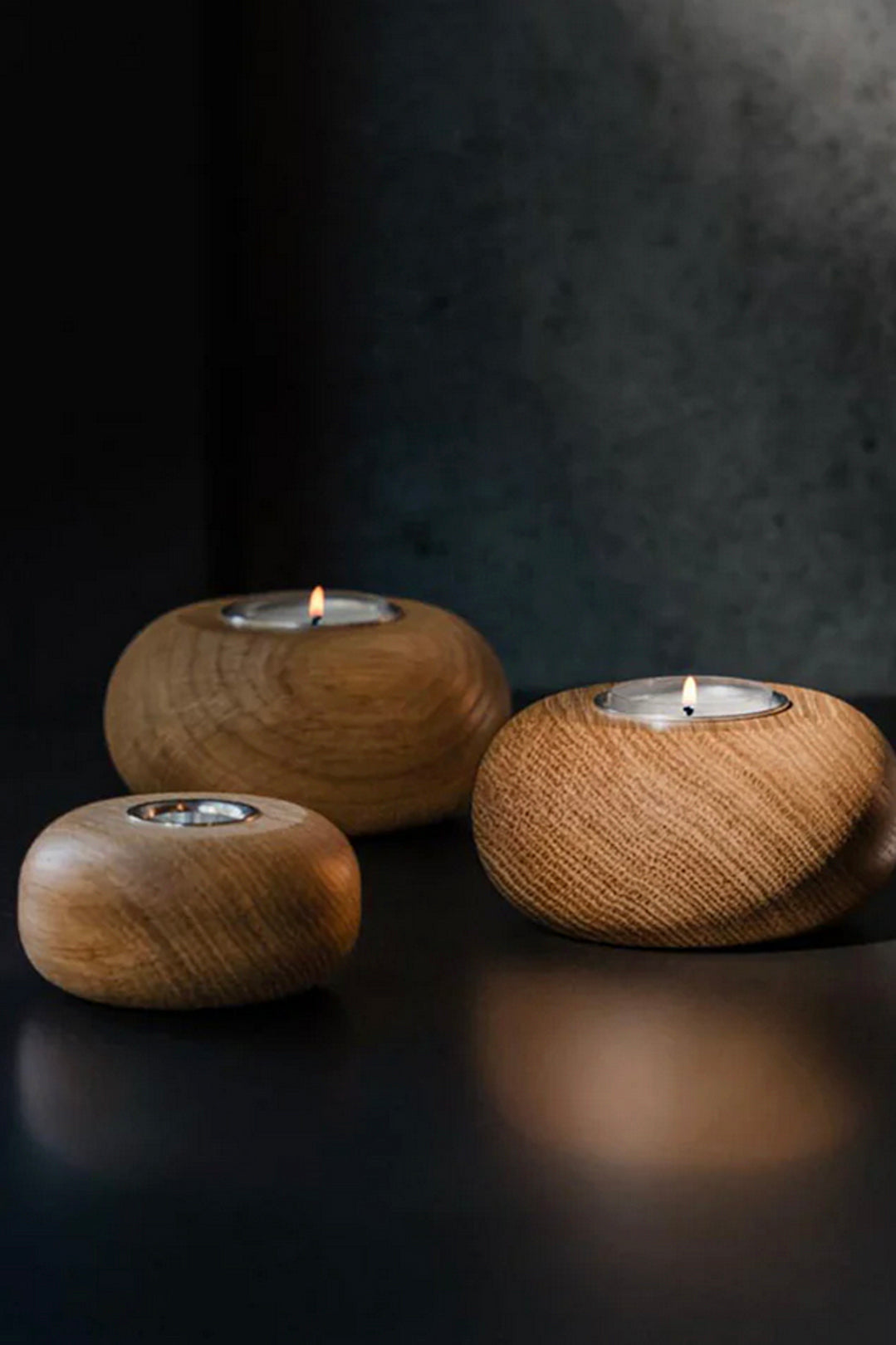 Aarikka Small Nappi Candleholder Oak
