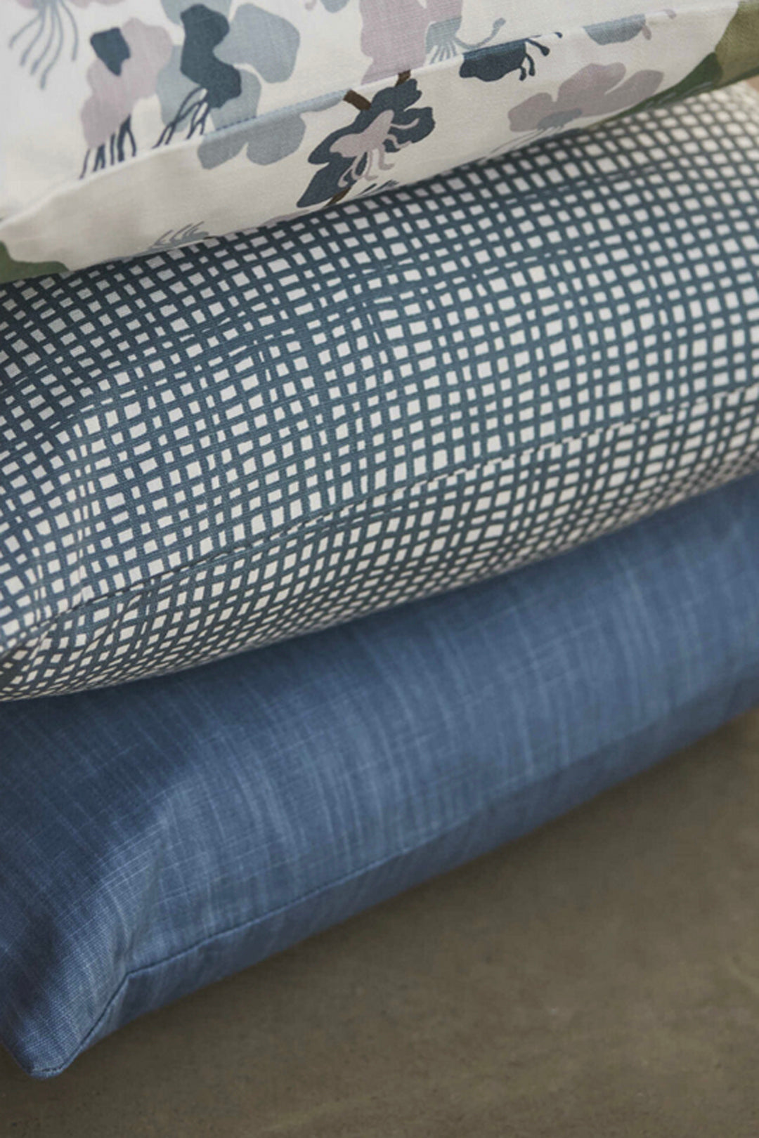 Spira of Sweden Nät Blue Cushion Cover