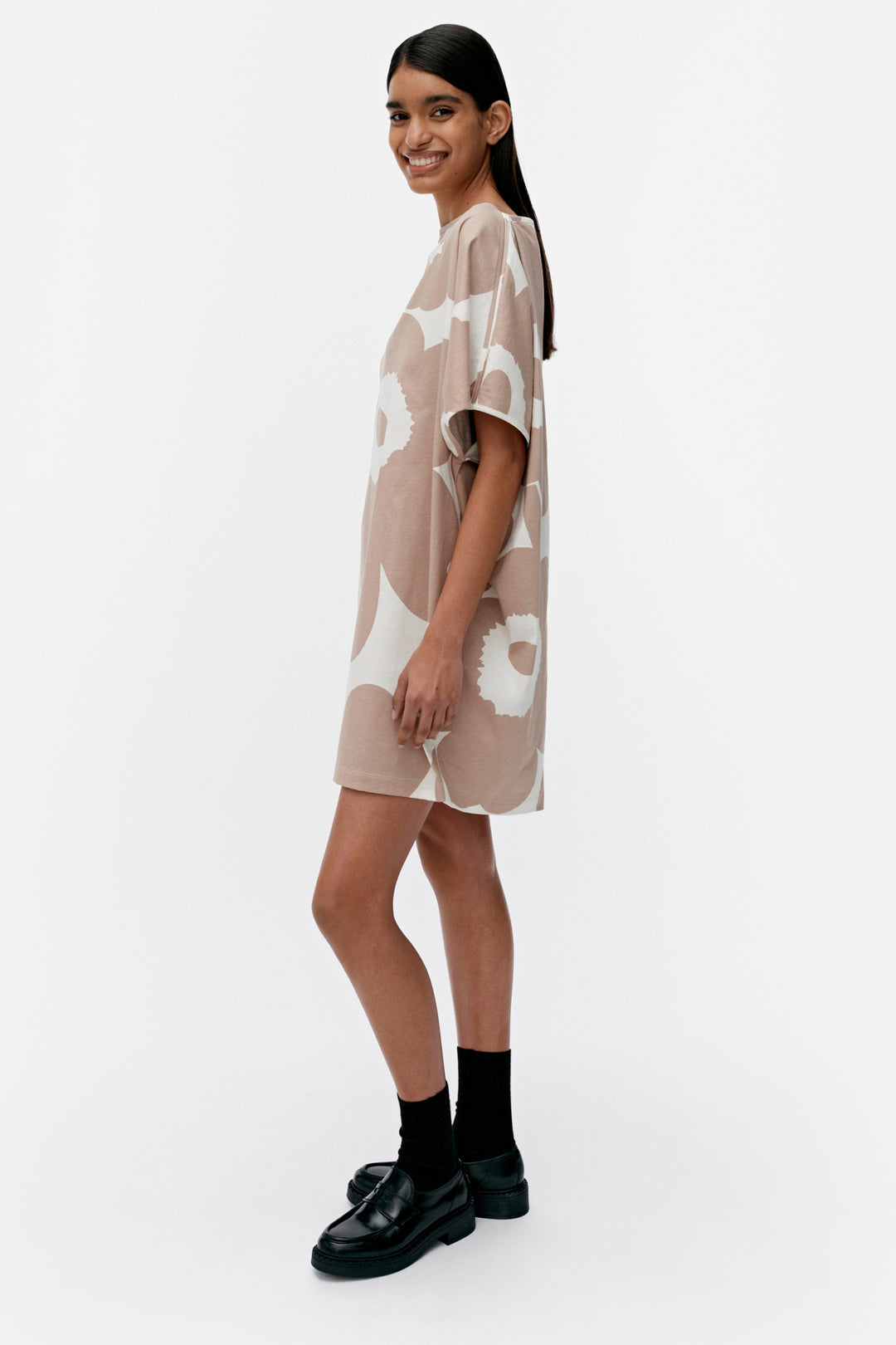Marimekko Palisadi Beige Unikko Dress