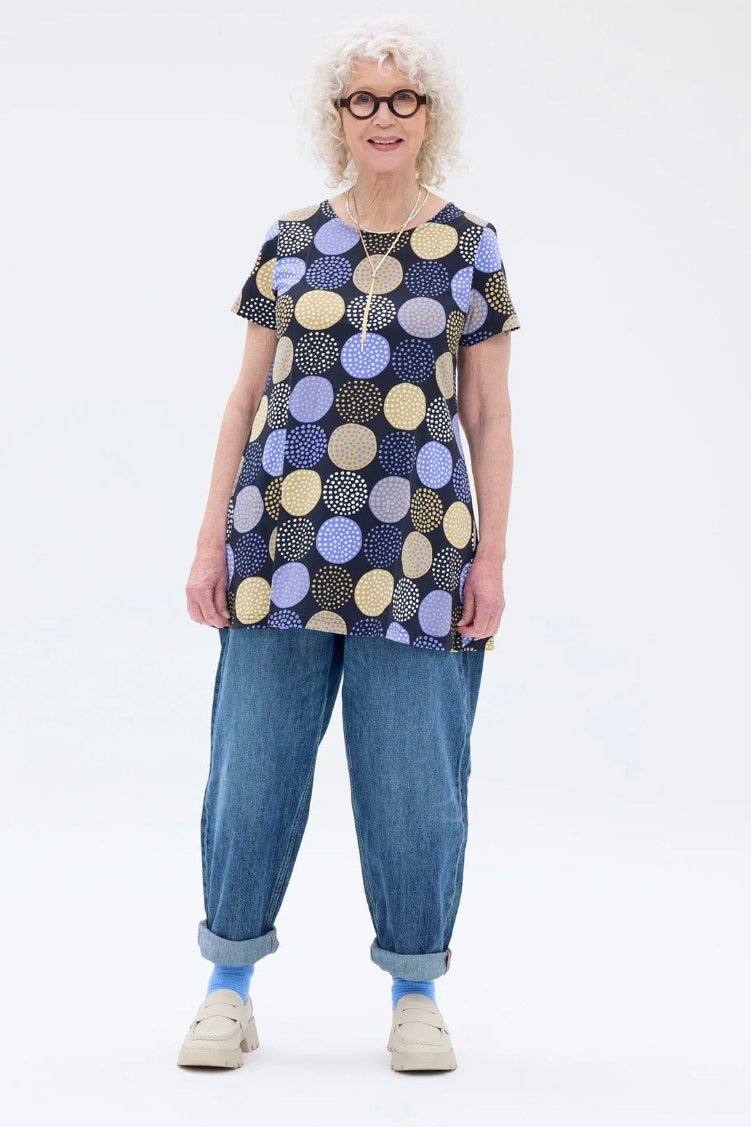 Ratia Lumipallo Black/Beige/Blue Pouta Tunic