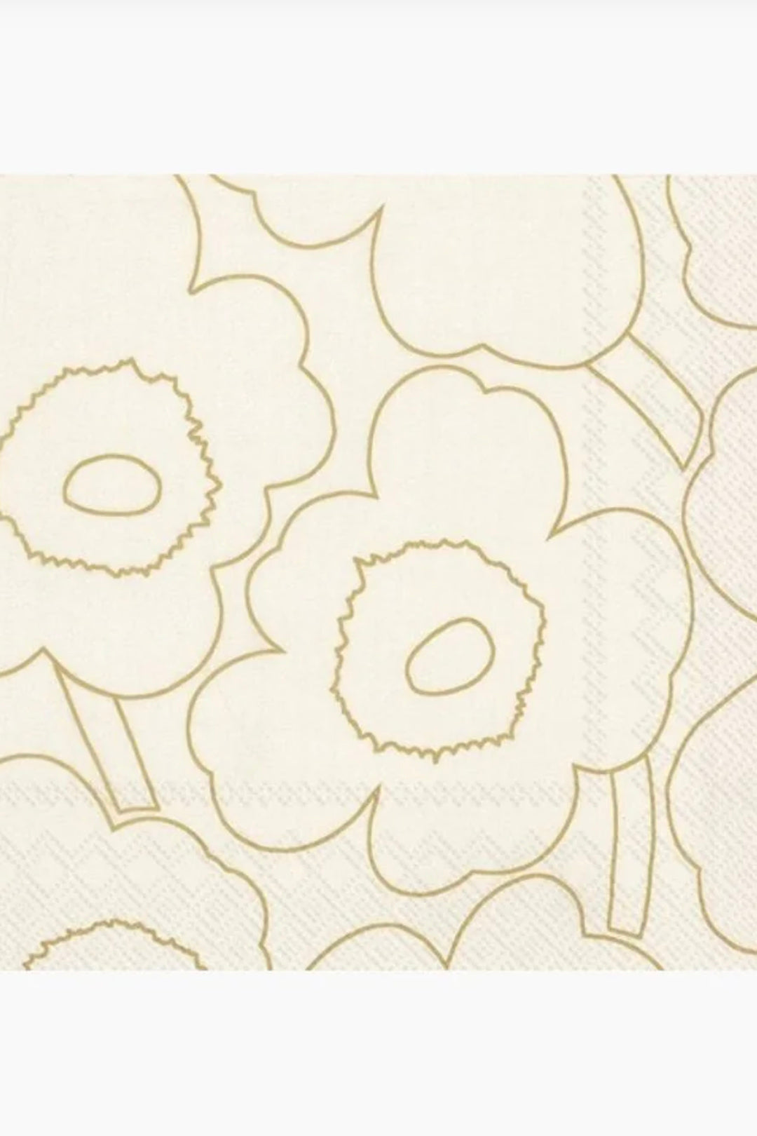 Marimekko Piirto Unikko Gold Lunch Napkins