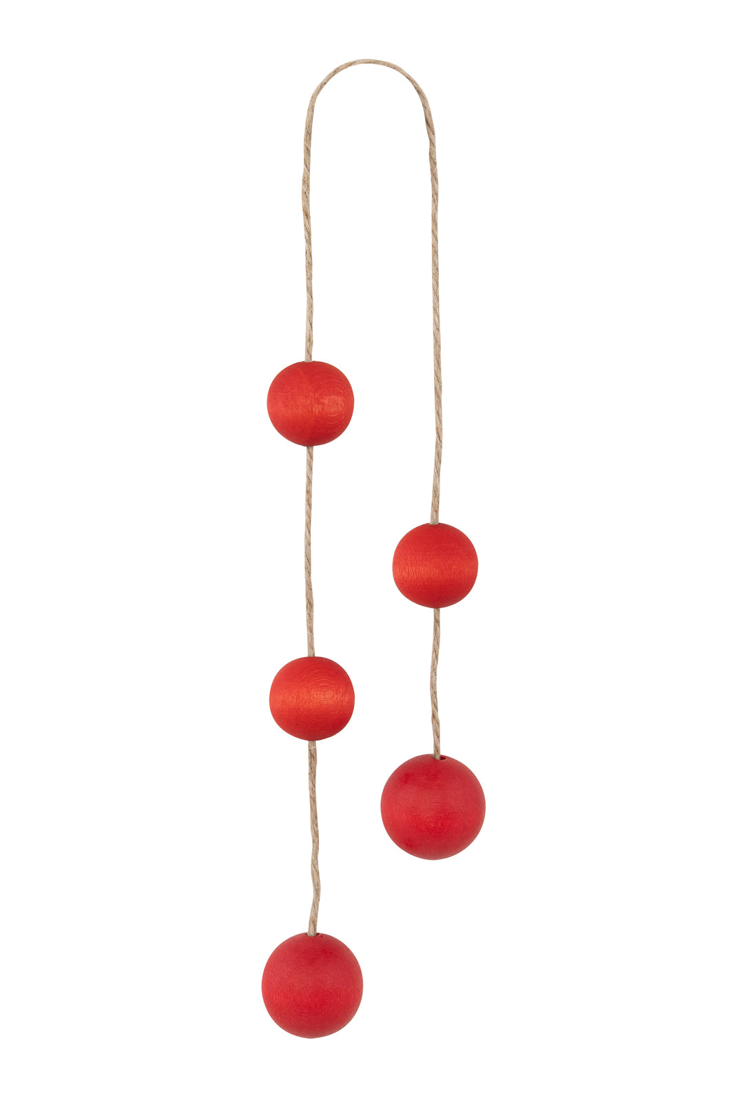Aarikka Pom Pom Ornament Red