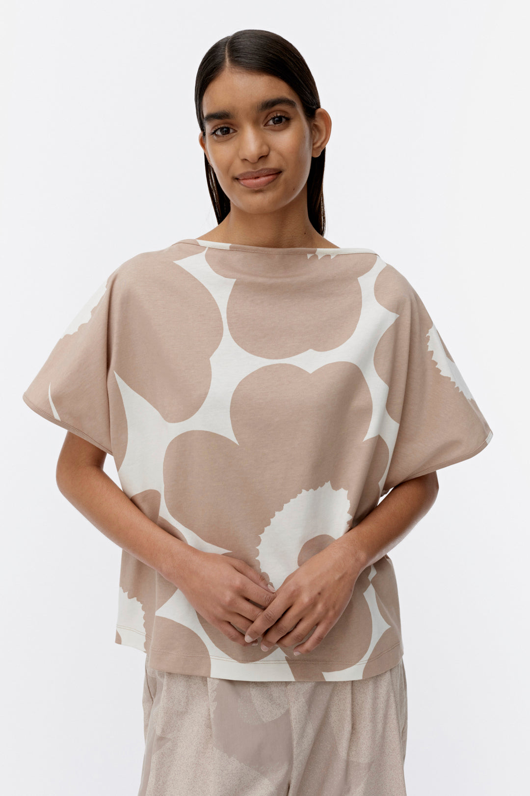 Marimekko Puhvi Unikko Beige T-Shirt