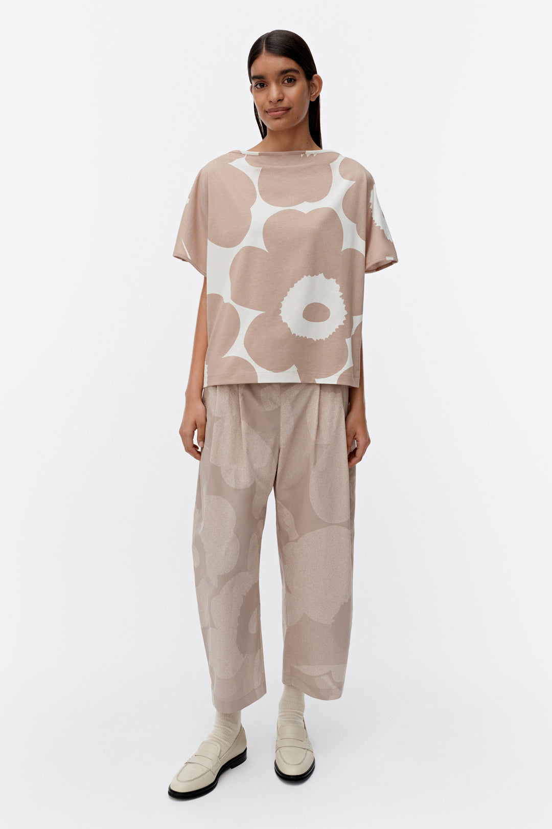 Marimekko Puhvi Unikko Beige T-Shirt