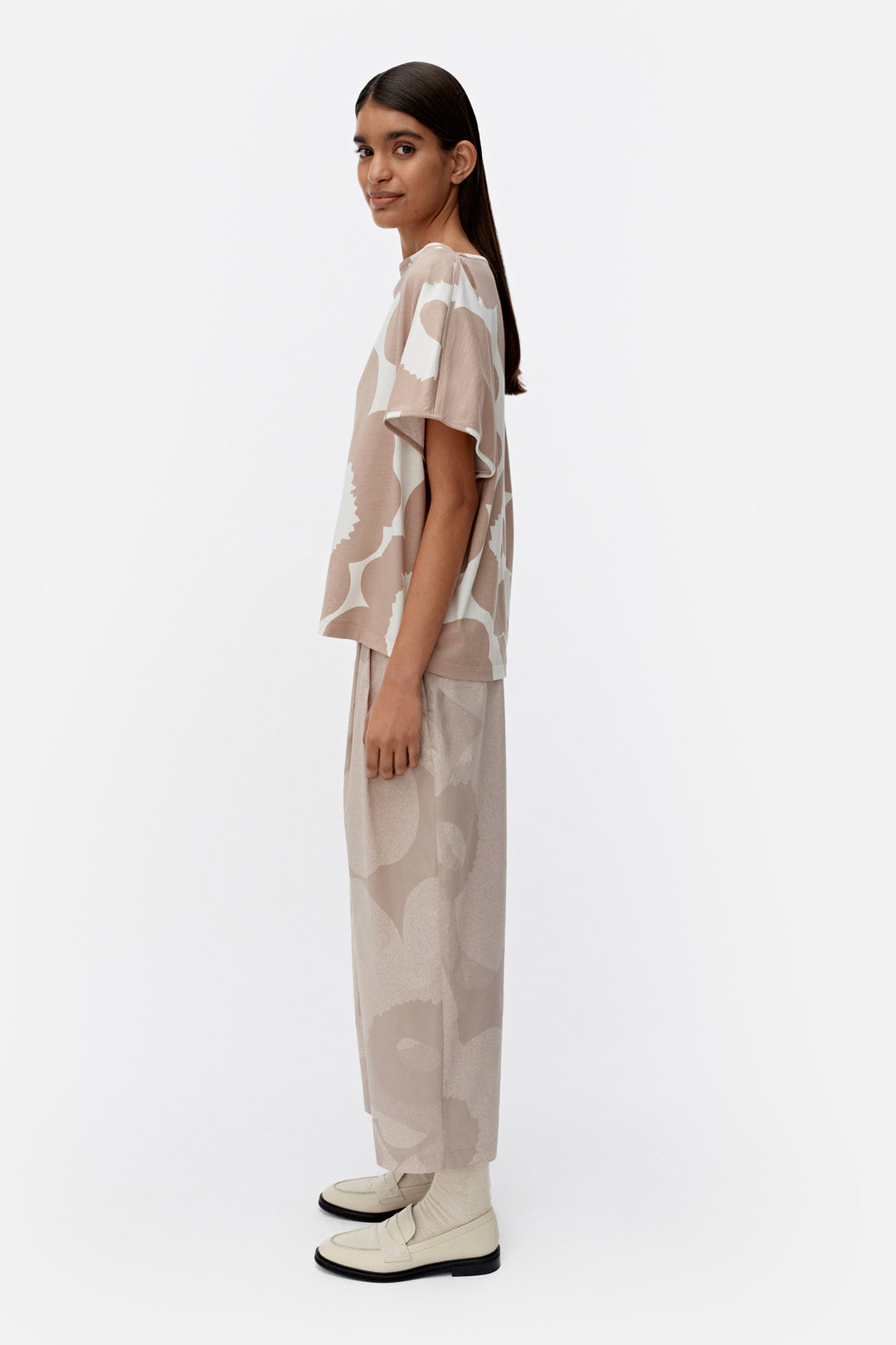 Marimekko Puhvi Unikko Beige T-Shirt