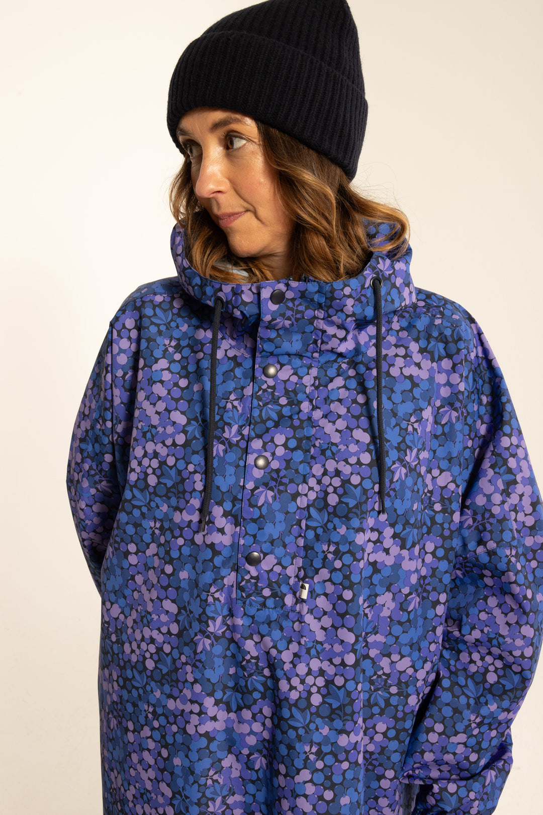 Danefæ København Danedream Navy Drops Rain Poncho