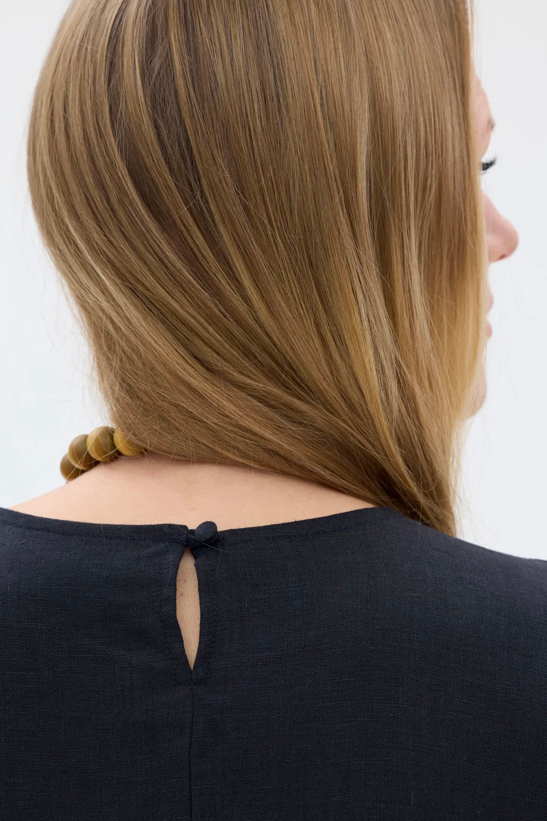 Ratia Alma Black Linen Dress