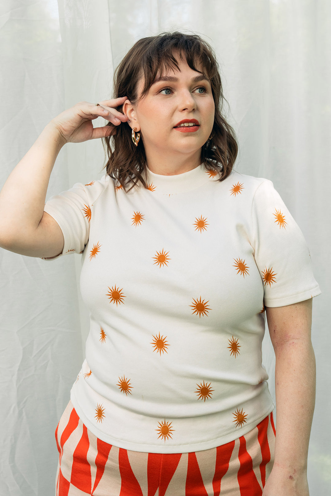 Aarre Ruta Shirt Golden Sun Rib