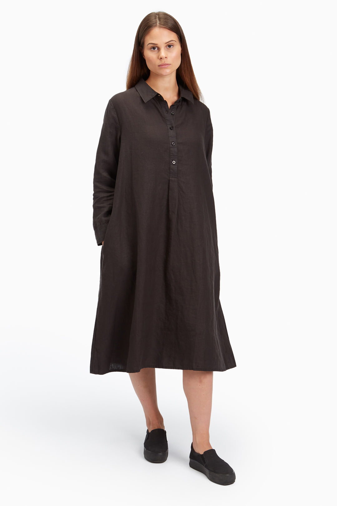 Piironki Helsinki Linen Sofia Black Dress