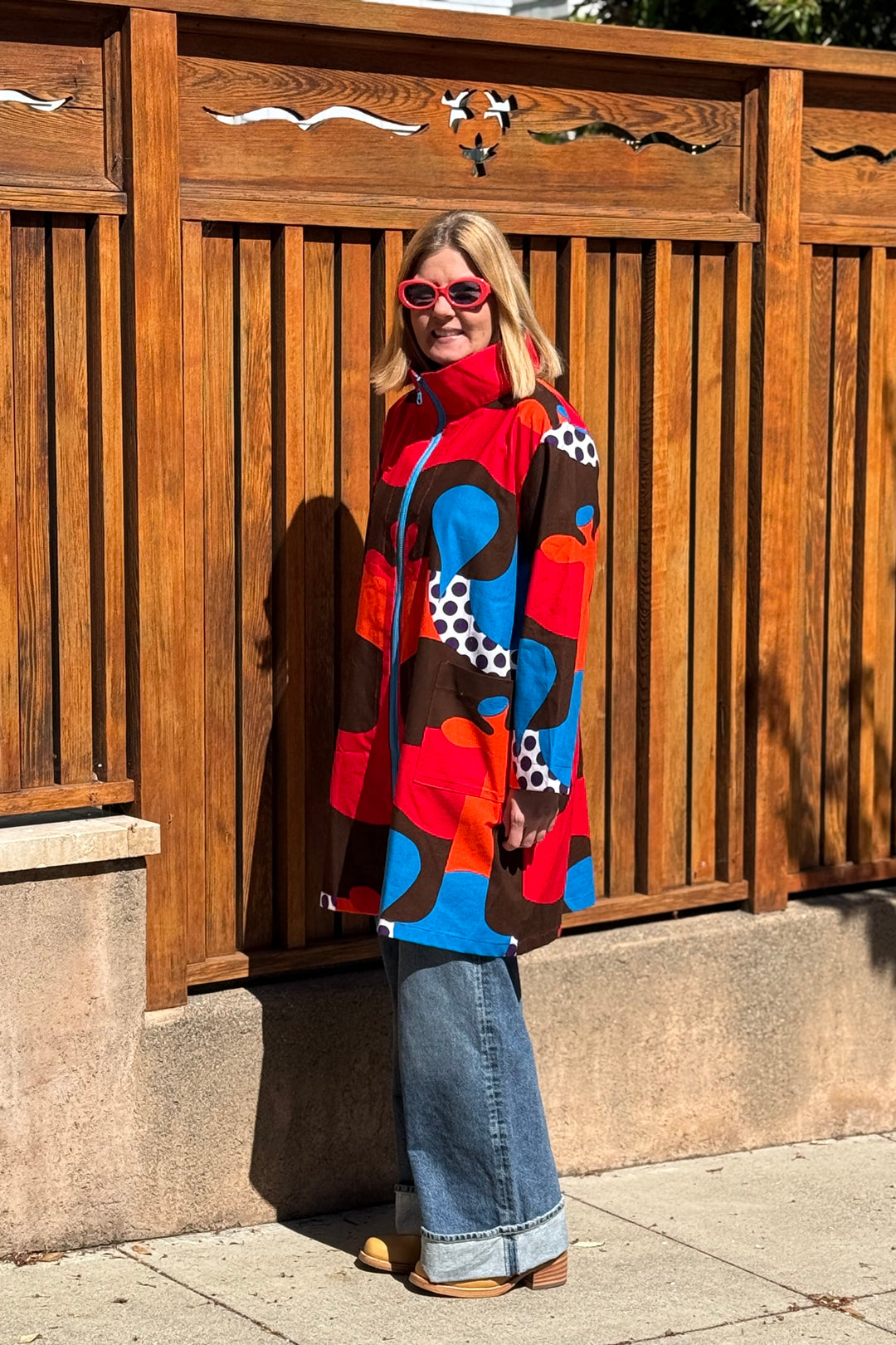 Upcycled A-line Jacket size M/L