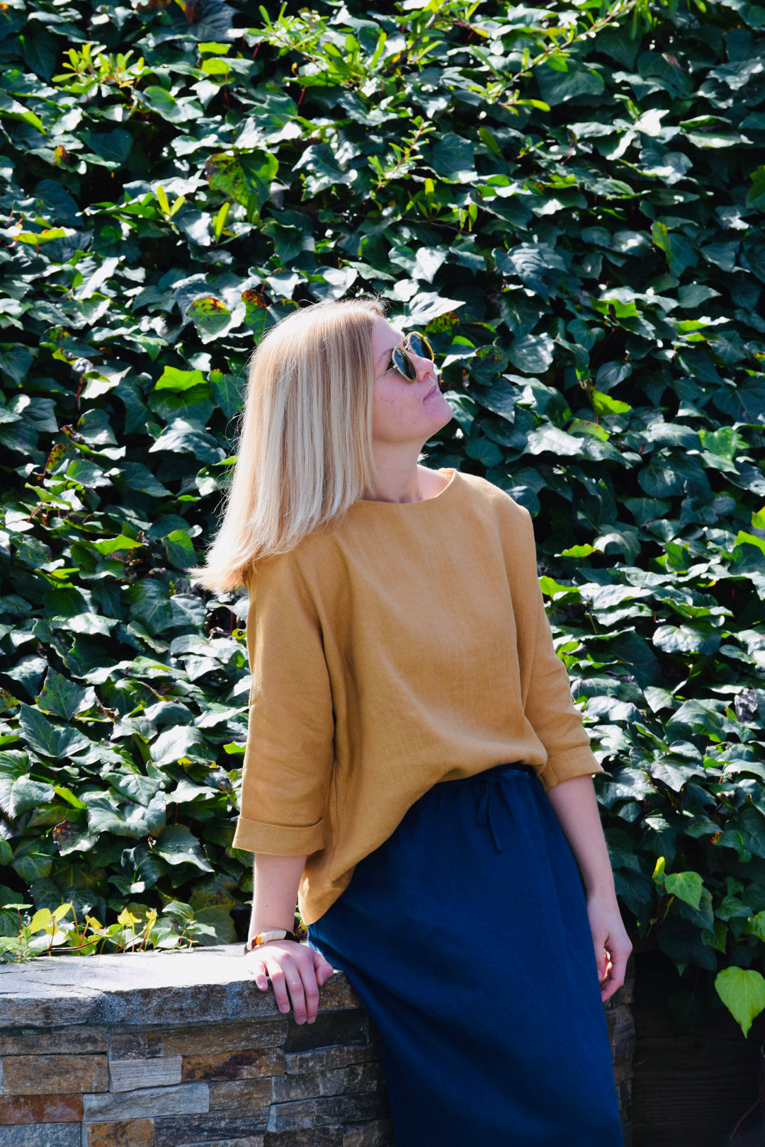 Linen Oversized Linen Top