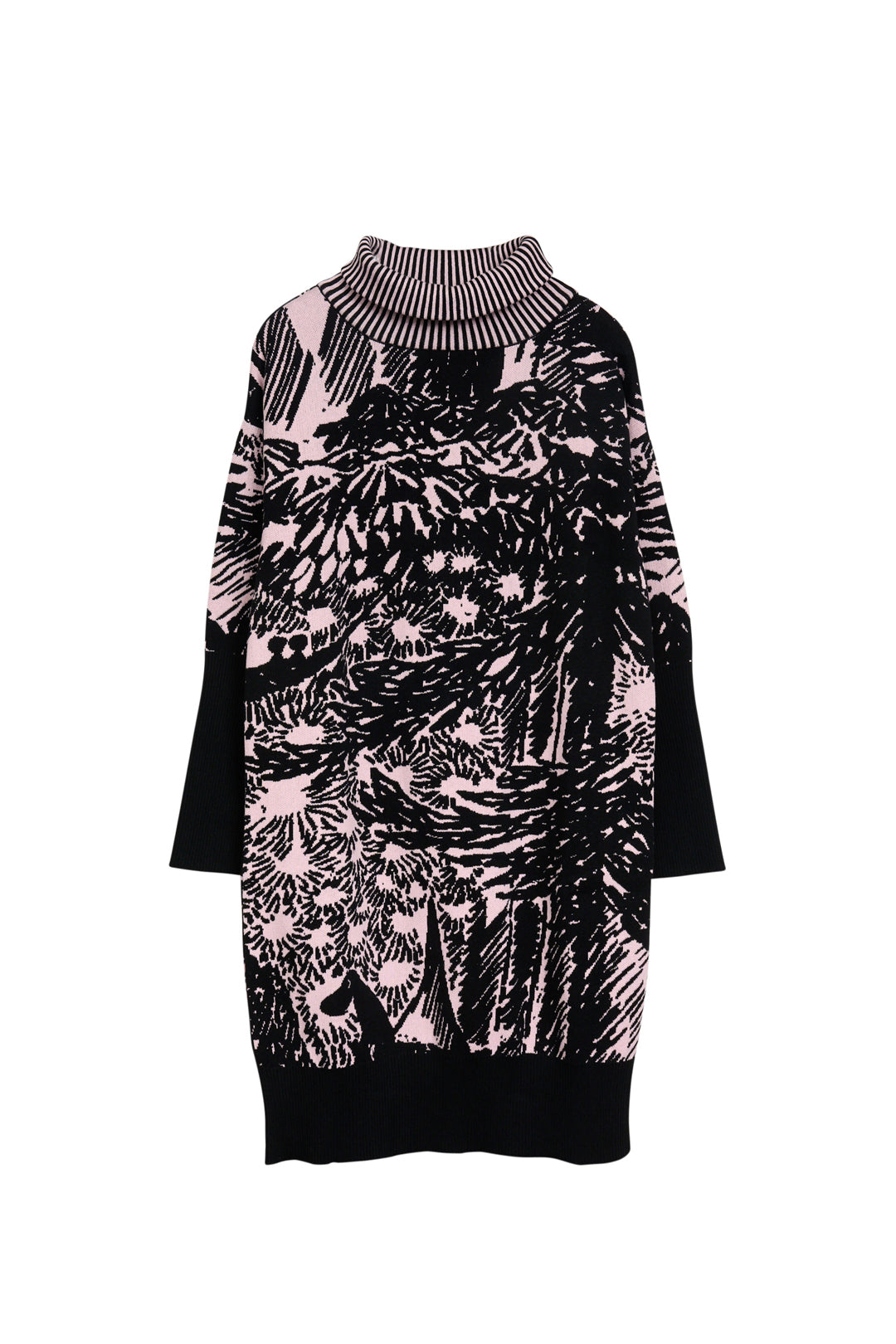 Papu Turtle Neck Dress Autumn Garden