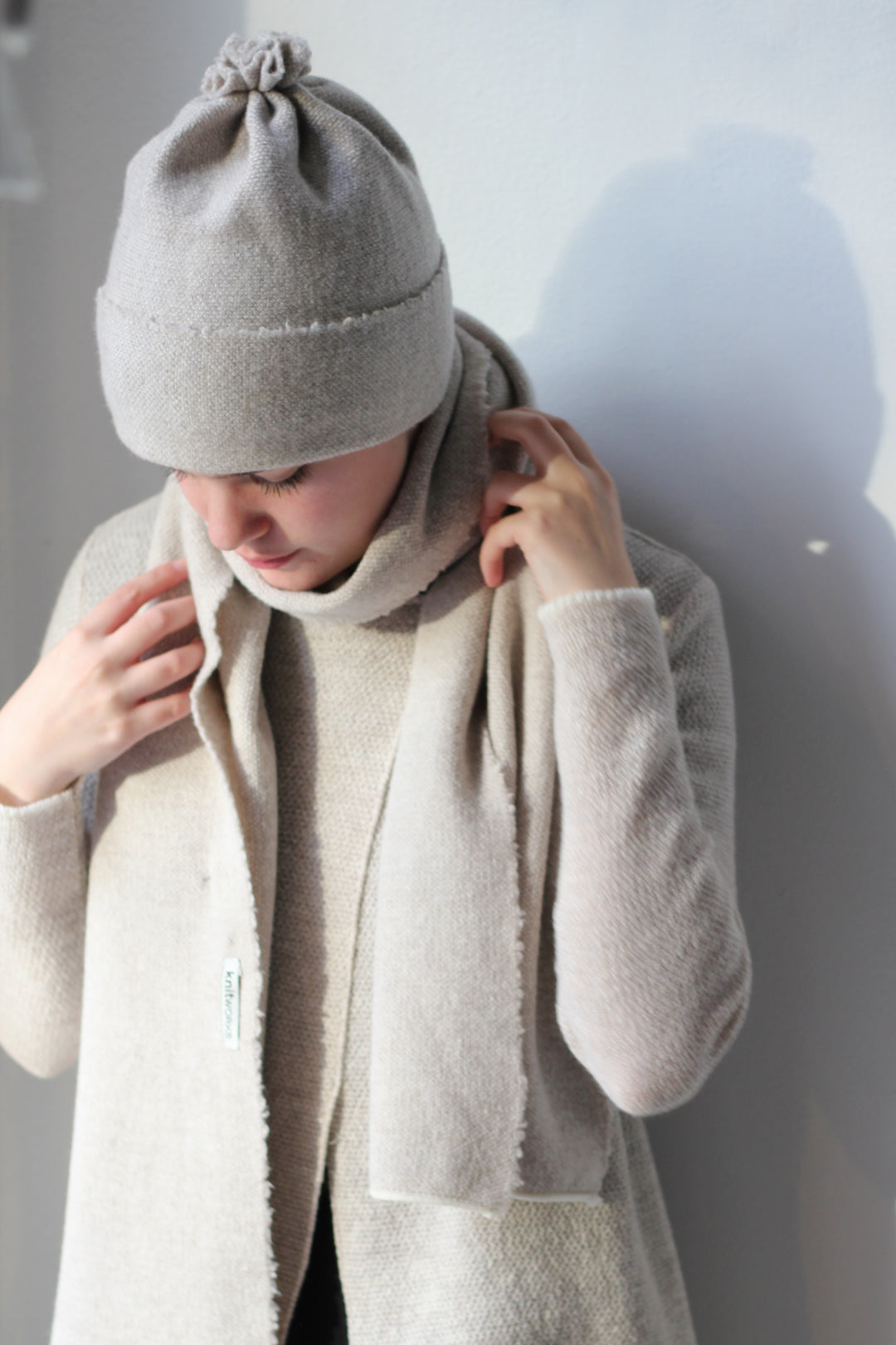 Knitworks Knitted Beanie Beige