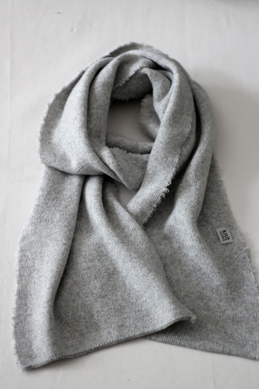 Knitworks Knitted Scarf Light Grey