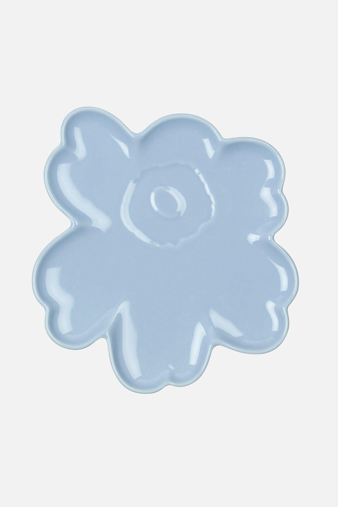 Marimekko Oiva / Unikko Blue Plate 20 cm