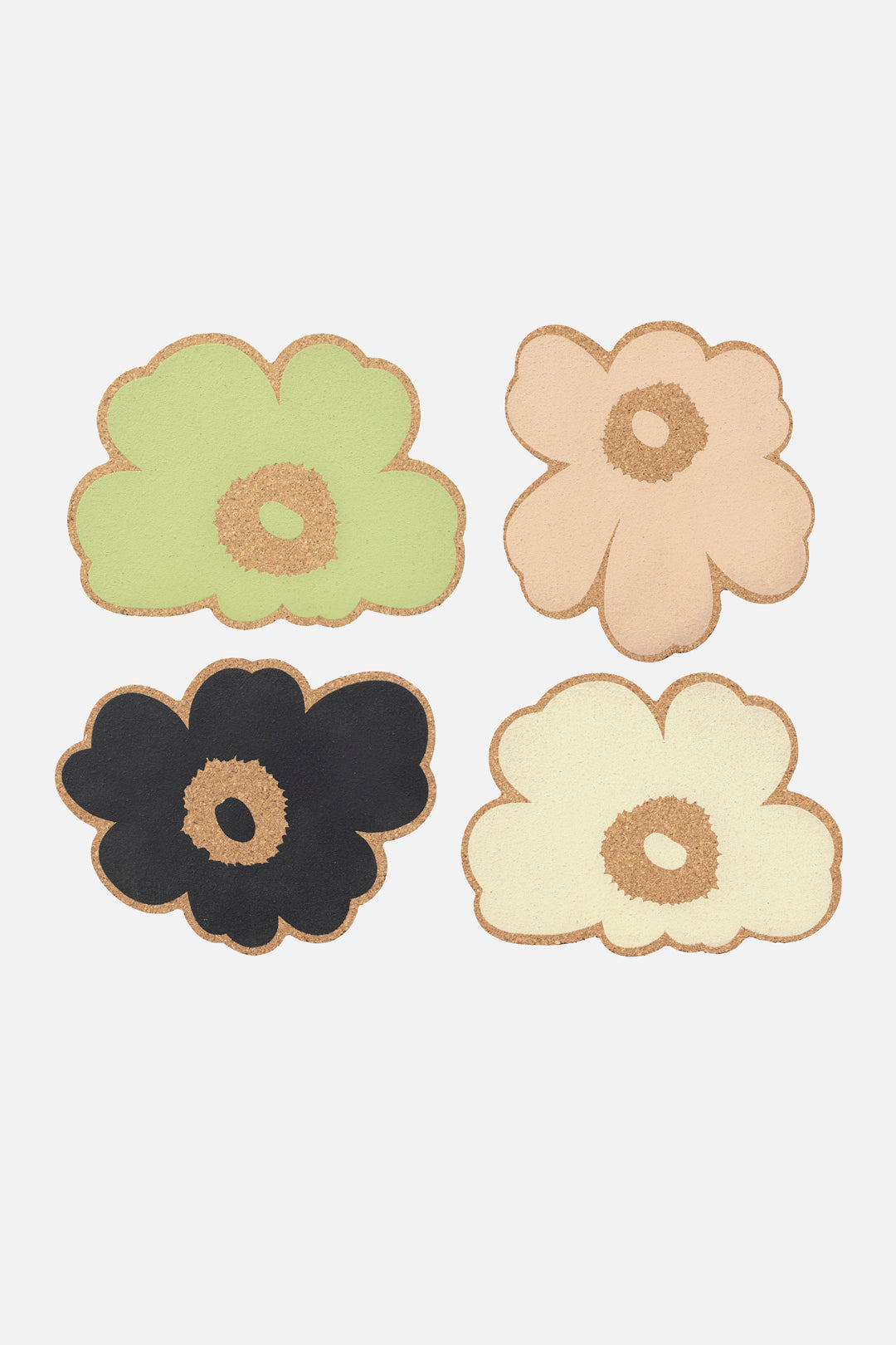 Marimekko Unikko Cork Coaster Set 4 pcs