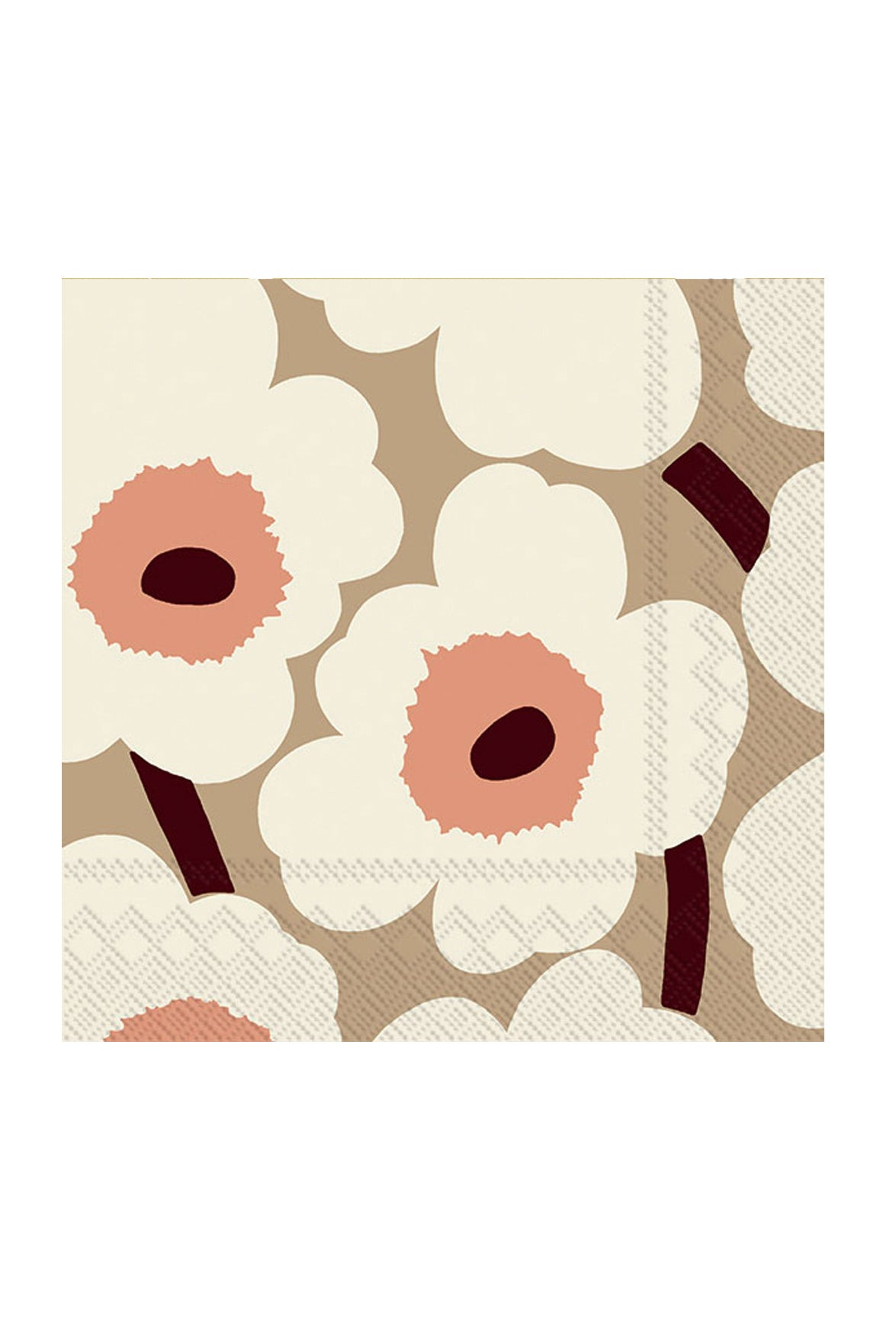 Marimekko Unikko Cream Cocktail Napkins