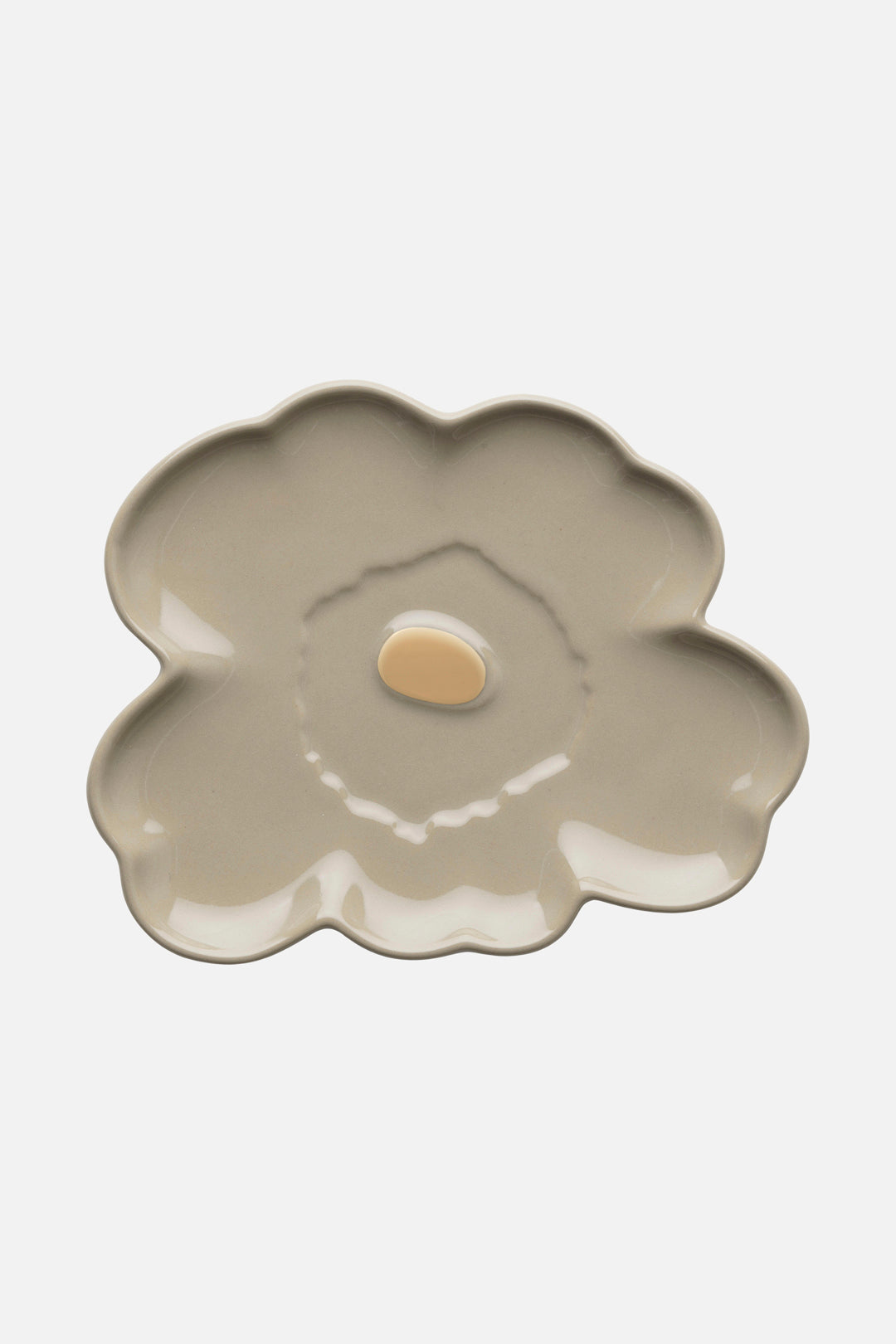 Marimekko Oiva / Unikko White Plate 13 cm 2 pc Set