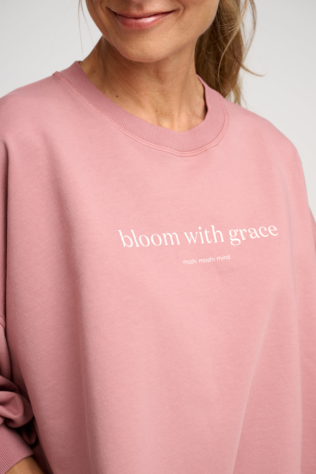 Moshi Moshi Mind Mantra Sweat Vintage Rose