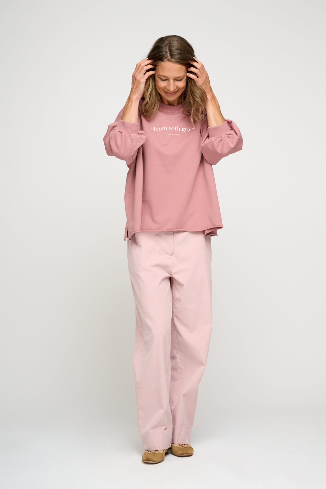 Moshi Moshi Mind Mantra Sweat Vintage Rose
