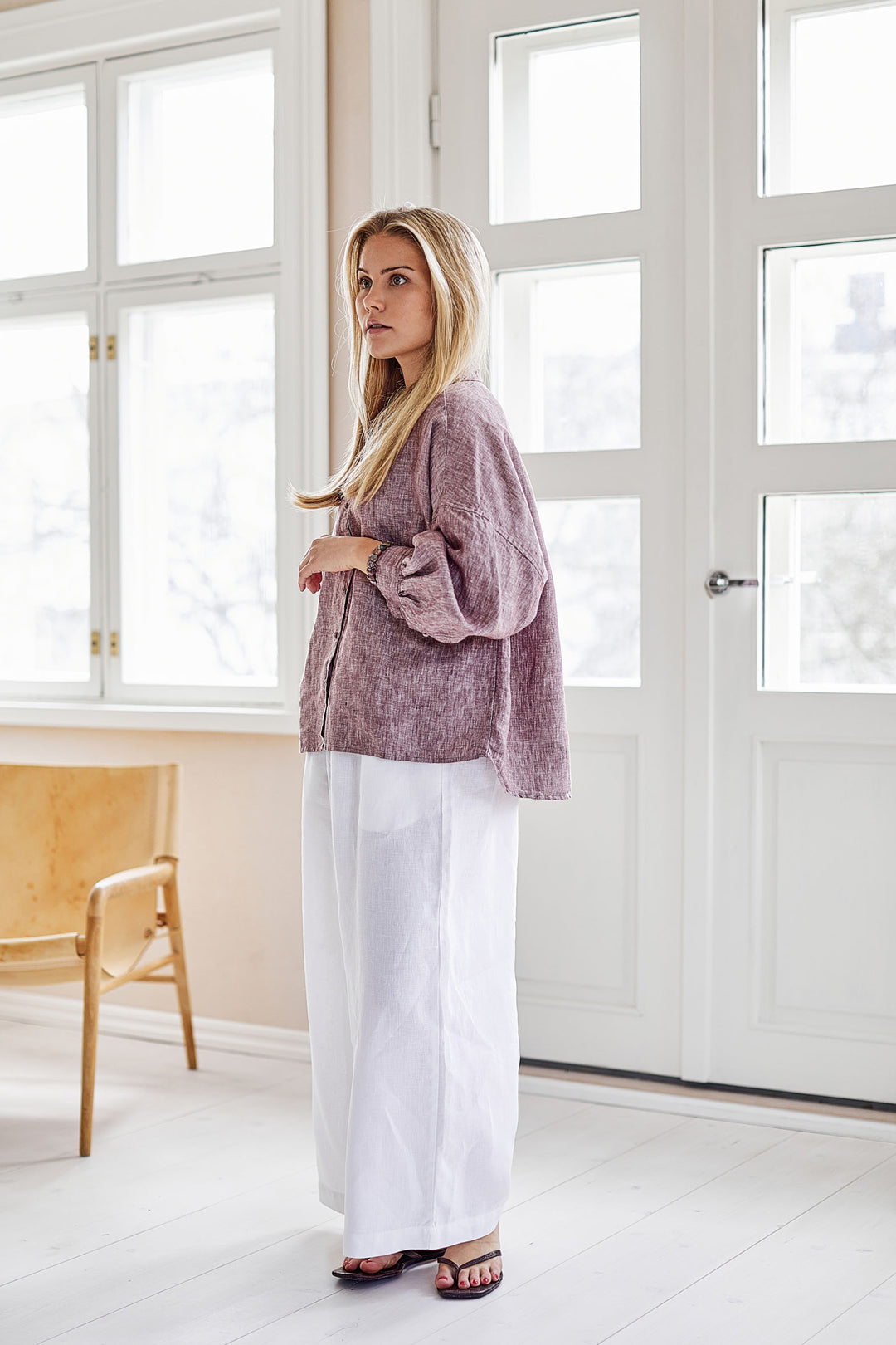 Piironki Helsinki Linen White Culottes