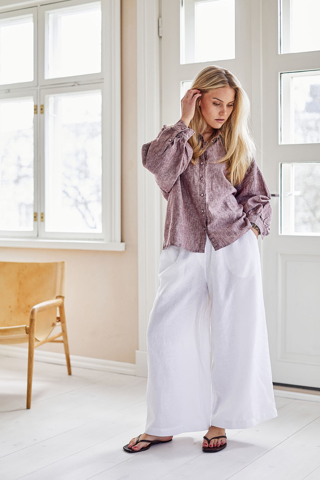 Piironki Helsinki Linen White Culottes