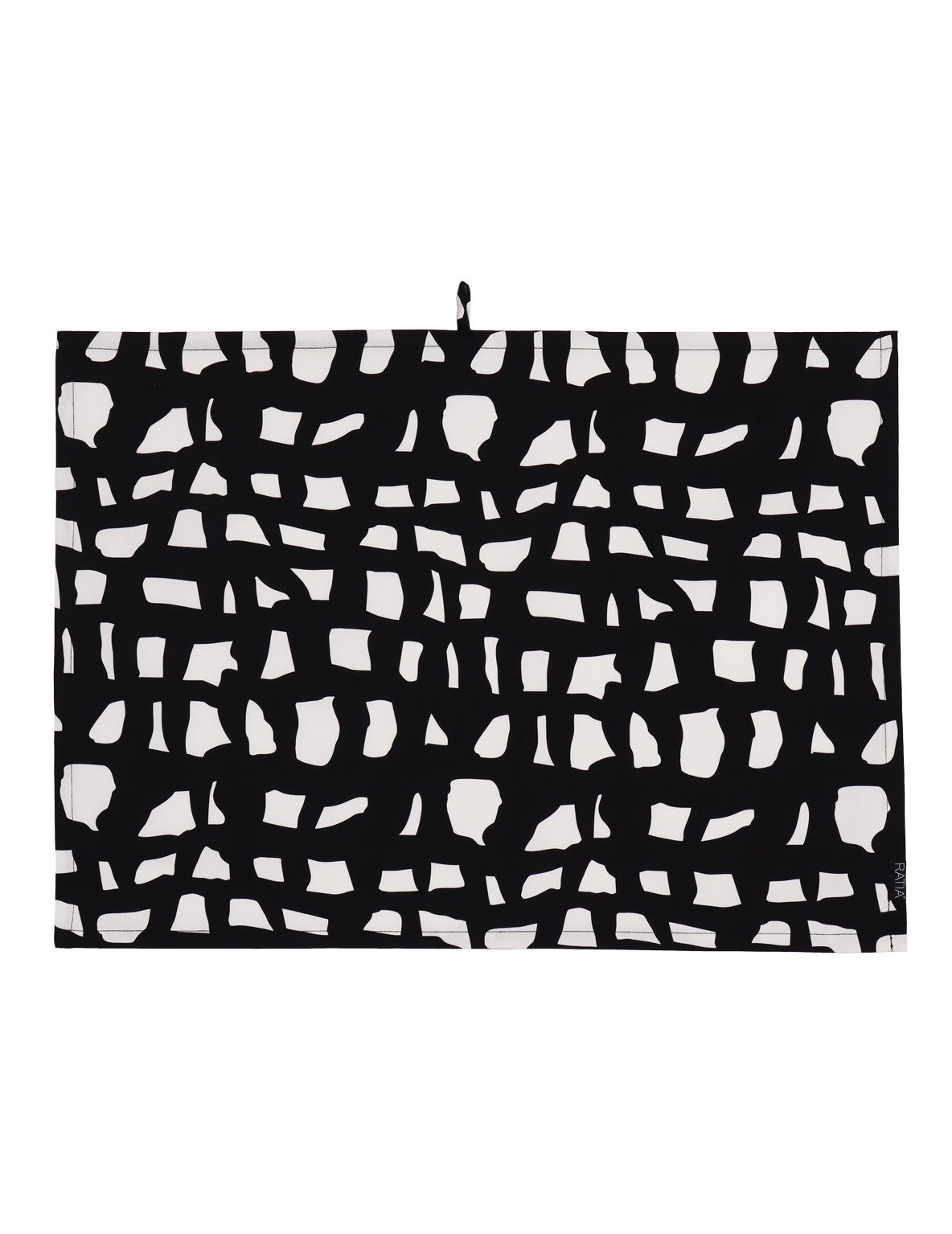 Ratia Tea Towel Block Black