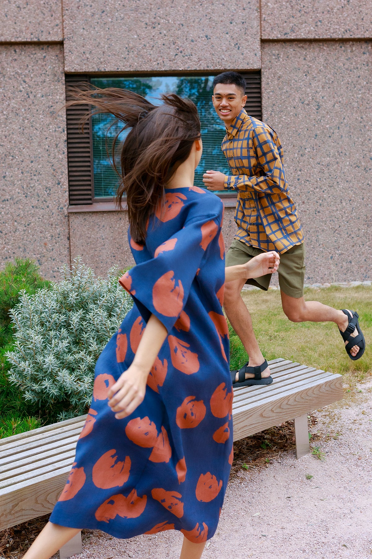 Ratia x Samu-Jussi Linen Ilmatar Pioni Blue Dress