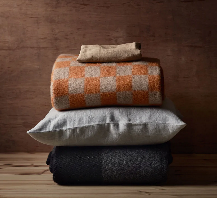 Anno Ala Wool Throw Grey