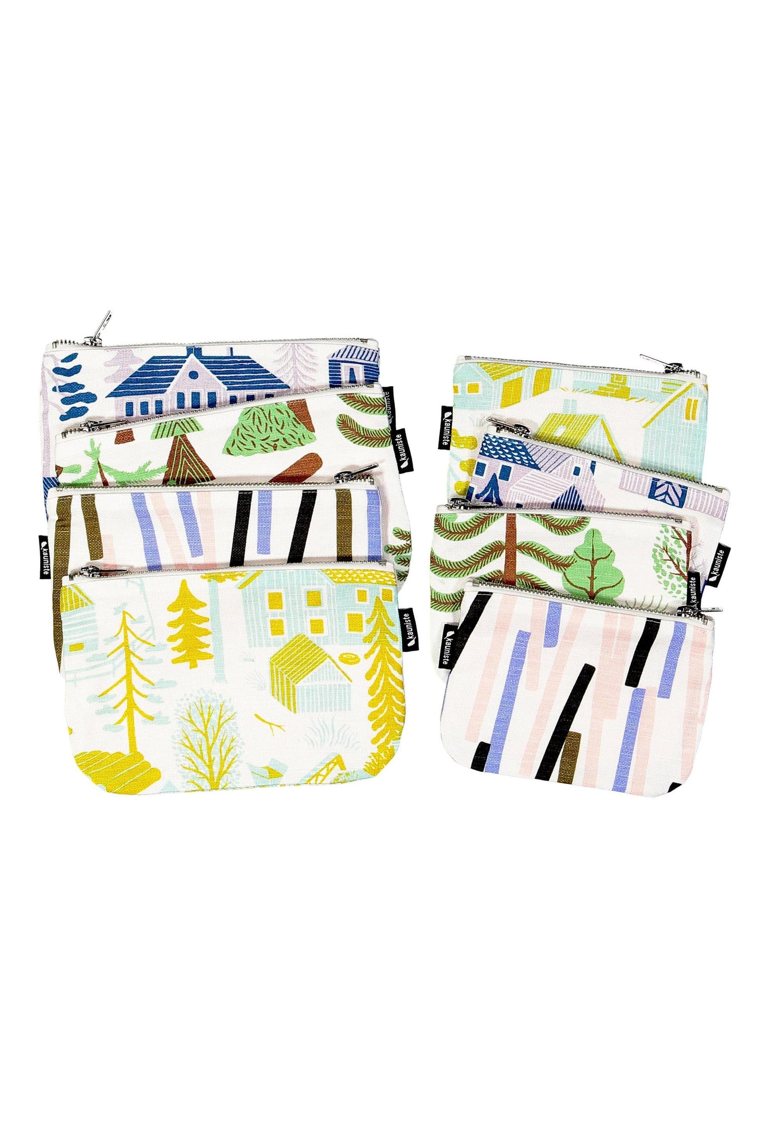 Kauniste Finland Mökkilä Blue Pouch - Nordic Labels