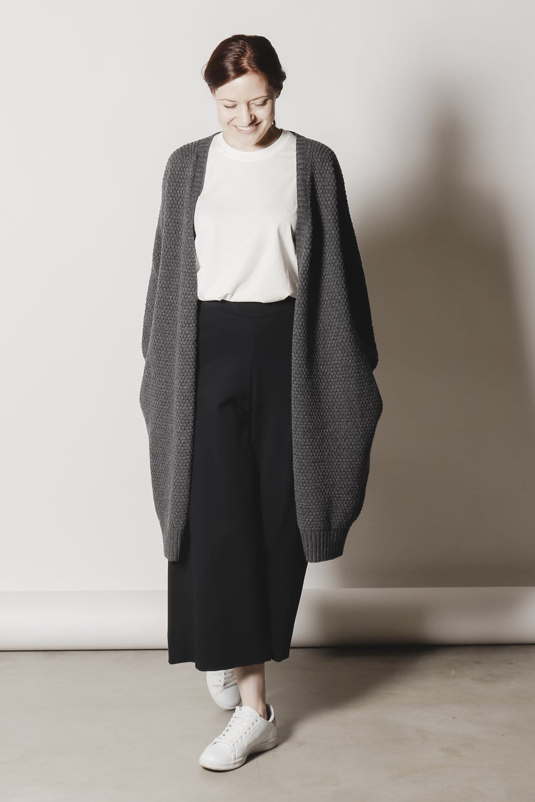 Aarre Alma Cardigan Asphalt Grey