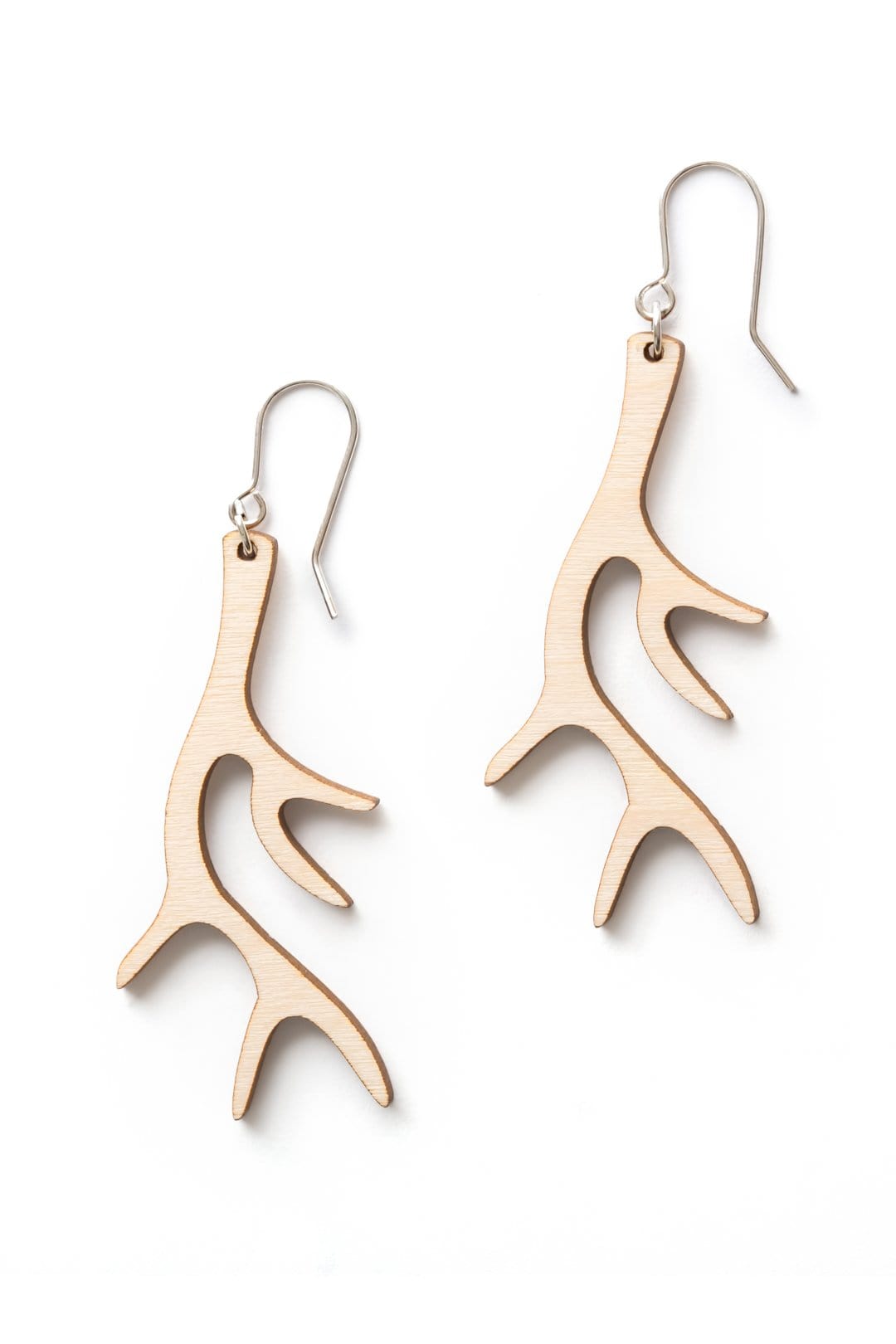 Valona Antler Swing Wood Earrings